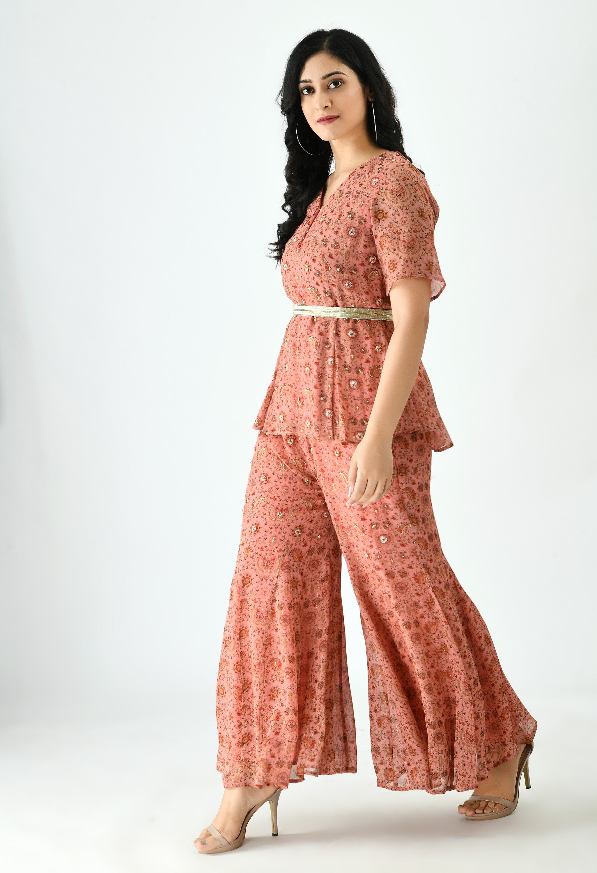 Masakali Lurex Handcrafted Co-Ord Set |  Designer Co-Ord Set For Women